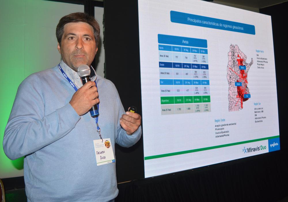Facundo Roca del Área deDesarrollo de Syngenta 